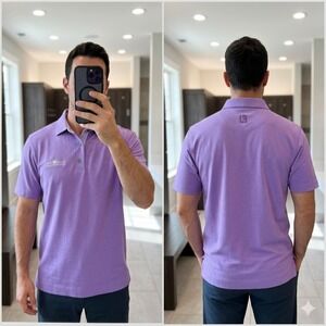 FootJoy Mens S Golf Polo Shirt Purple River Hills Country Club Performance‎ S/S